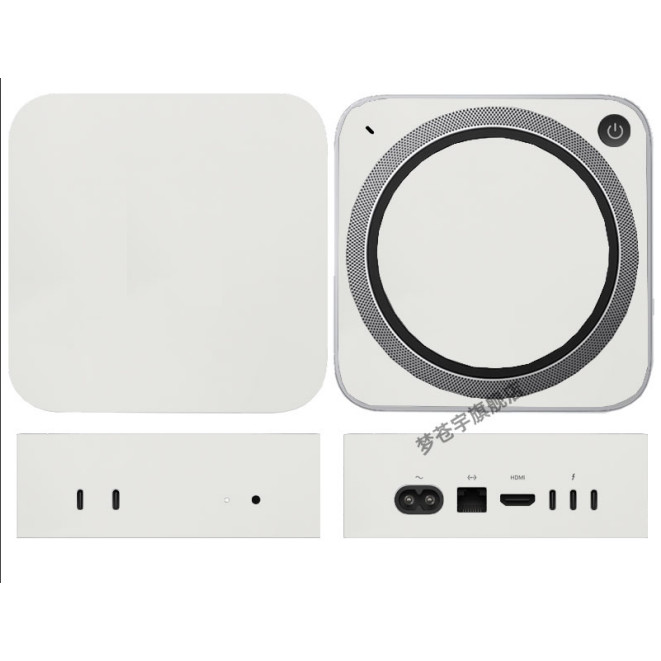 for Mac mini 2014 2018 2020 2024 M4 Pro Mac Studio 2022 2025 A3238 A3239 A3143 Pre-Cut Laptop Vinyl