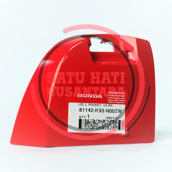 Scoopy Esp K93 - Honda Ori Lid L Pocket Tutup Charger - Merah