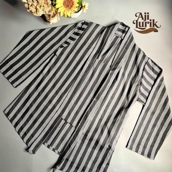 ASLI Siap Kirim  Baju Lurik Modern Anak Wanita / Baju AJawa - Motif Bergaris / Lurik Tenun Mesin