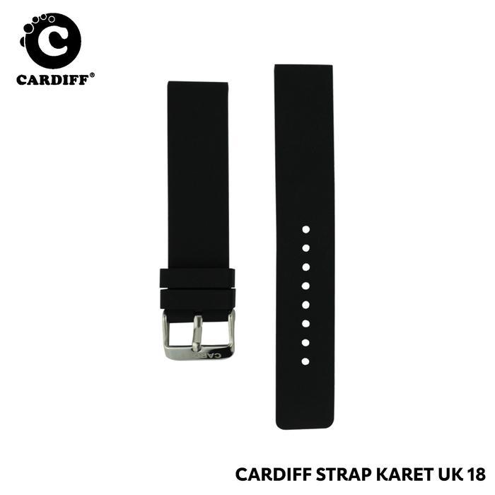 CARDIFF TALI JAM TANGAN STRAP KARET UK 18 AKSESORIS