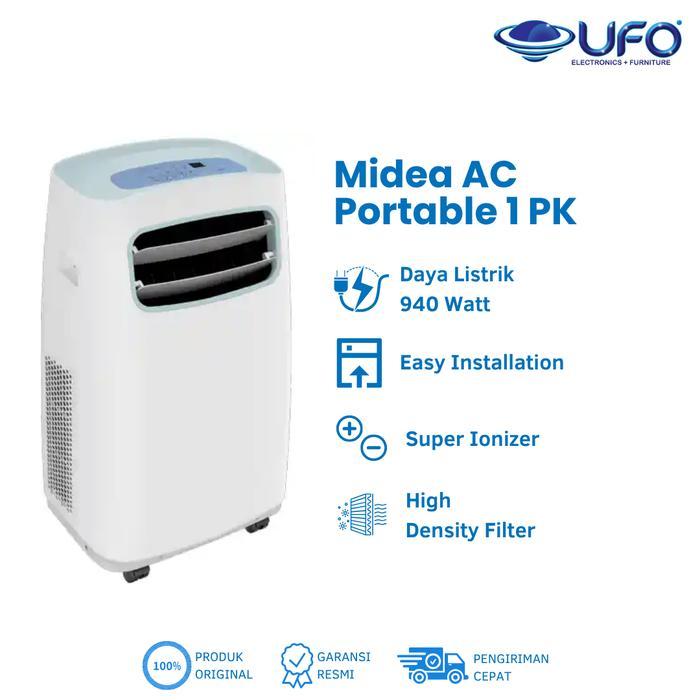 Midea Ac Portable 1 Pk Ac Tanpa Instalasi, Dingin Maksimal, Cocok Untuk Kamar & Apartemen