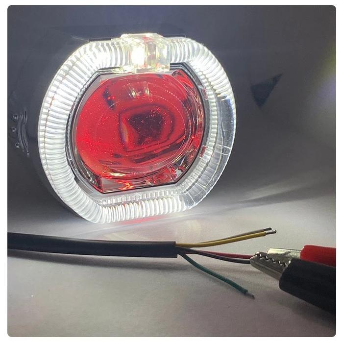Ready StokMofox Lampu Depan Sepeda Motor Led Tahan Air 2 Led Bohlam Lampu Depan Sepeda Motor Lampu