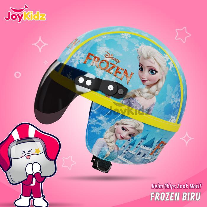 helm anak karakter motif frozen