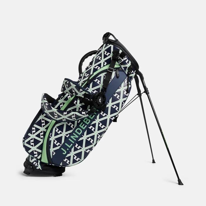 Tas golf stand bag JL JLindeberg Print Geo JL Navy