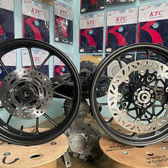 Velg CBR K45N PNP NINJA R SS RR (tinggal pasang) kelengkapan * velg depan belakang  * piringan *beri