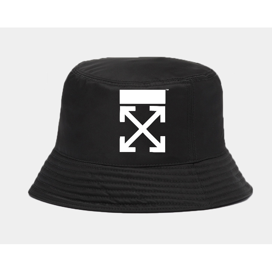 Topi bucket Off White logo