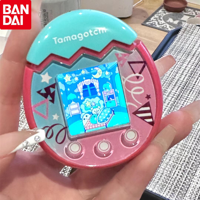 Bandai Original Tamagotchi Meets Pix Electronic Kawaii Pet Machine Color Screen Game Console Toys Bi