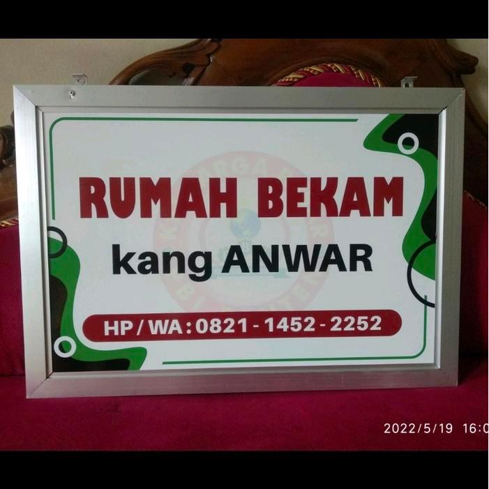 Papan Nama Bidan Dokter Perawat + Lis Aluminium Plang Akrilik Sekolah Mesjid Sign Label Acrylic