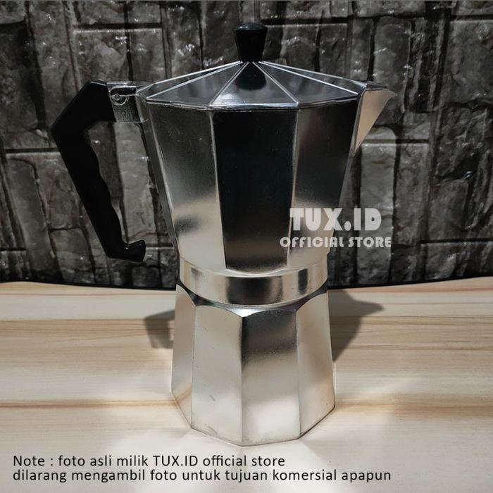 Mokapot Moka Pot 12 Cup 600Ml Moca Pot Kopi Espresso Peralatan Kopi