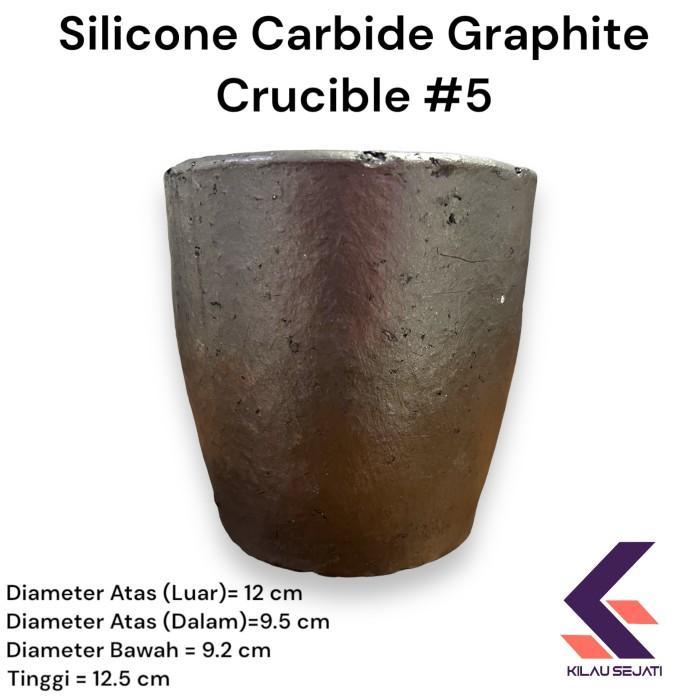 Crucible Grafid Tungku Kowi Untuk Lebur Tembaga Kuningan 5 Kg