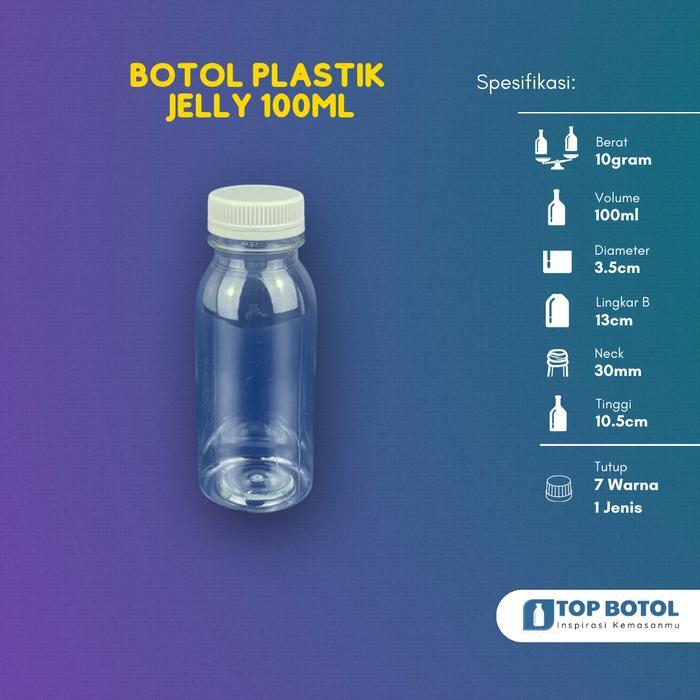 BOTOL ZAM ZAM 100ML/BOTOL PLASTIK JELLY 100ML