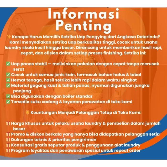 Gosokan Uap / Setrika Uap Boiler Laundry