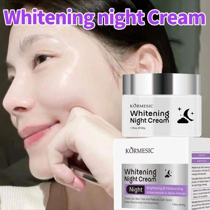 Whitening night Cream 50g Penghilang Flek Hitam Whitening Face Cream Whitening Moisturizer Cream