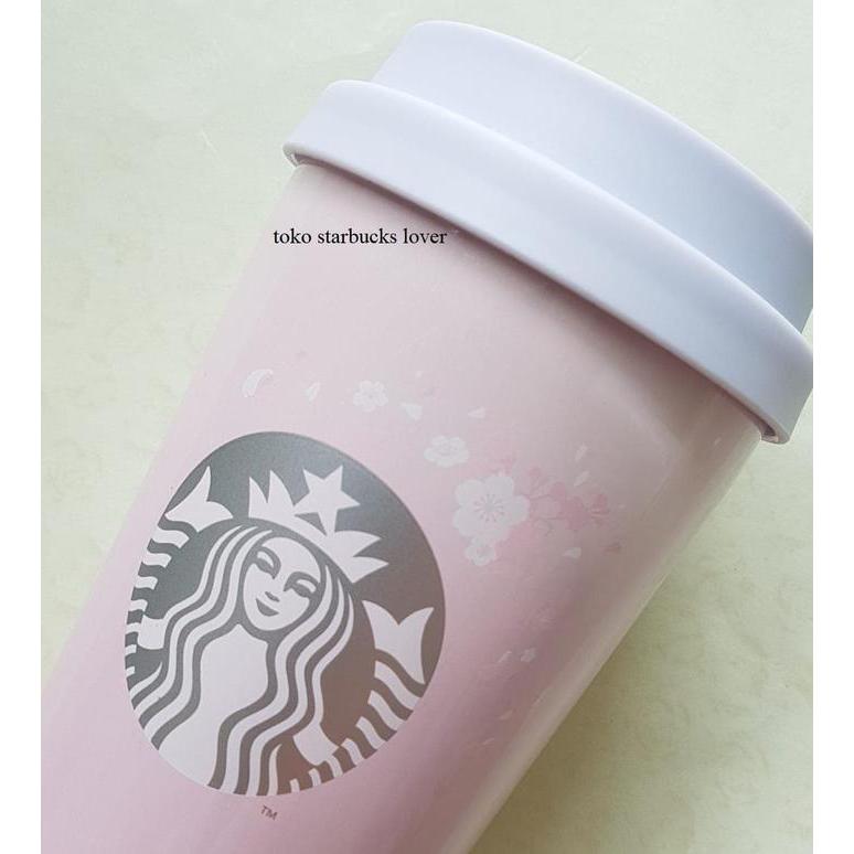 Ready Starbucks Tumbler Stainless Steel Korea Elma Sakura Cherry Blossom