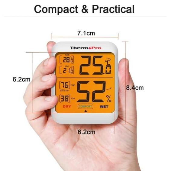 Thermometer Hygrometer Thermopro TP-53 Termometer Ruangan Meja TP53