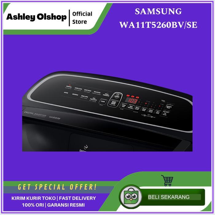 SAMSUNG WA11T5260BV/SE WA11 Top Load Wobble Technology 11 Kg