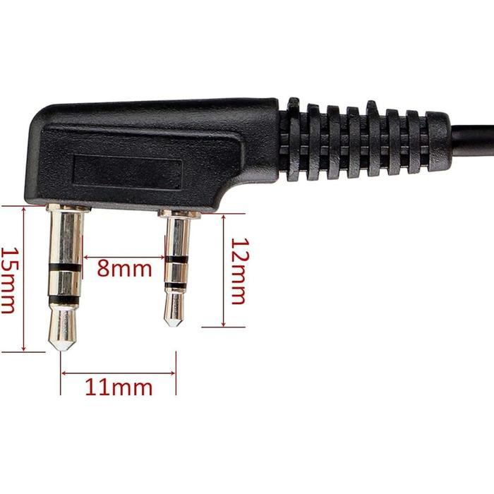Headset Fbi Earphone Ht Spiral Tube Radio Handy Walkie Talkie Acoustic Earpiece Hetset Polisi