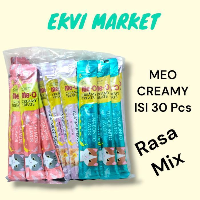 Meo Creamy Snack Kucing Paket Mix Makanan Basah Ii Tofik Idshop #Promo