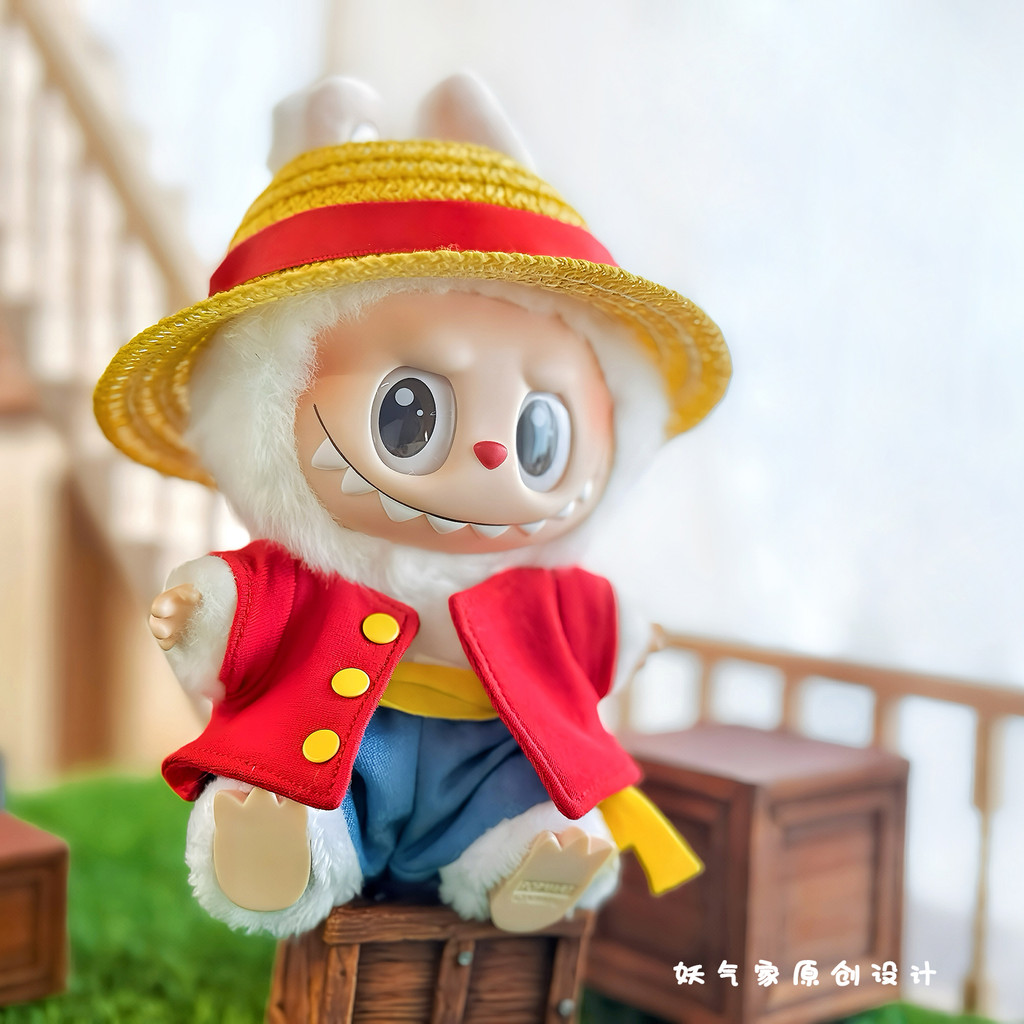 Doll labubu Clothes Accessories Luffy Choba Roronoa Zoro Doll Set Mini Plush Doll Clothing Fashion