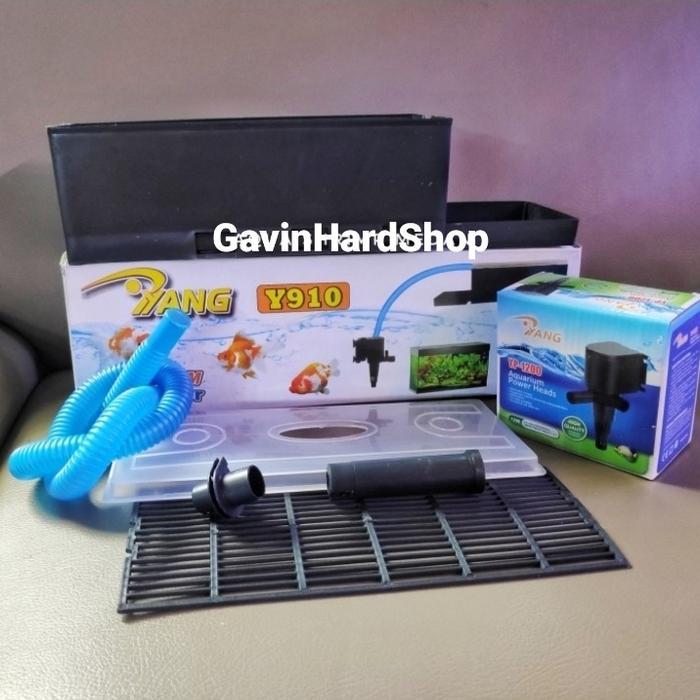 Aquarium Top Filter Box filter atas lengkap YANG Y910 tank 40-60 cm