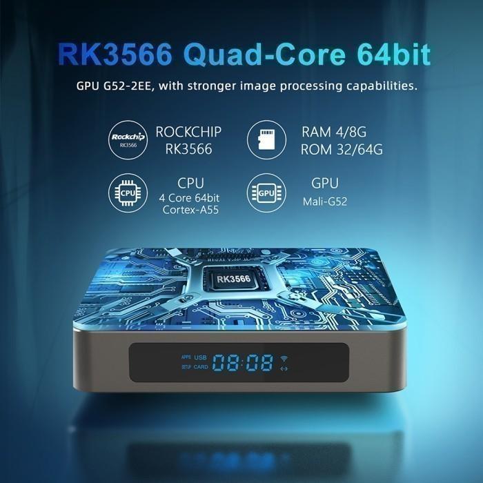 X96 X6 - Android 11 Smart TV Box 8K UHD - RAM 4GB ROM 32GB