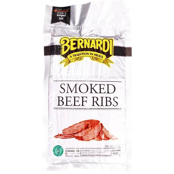 SMOKED BEEF RIBS BERNARDI 500GR DAGING RIB SAPI ASAP HALAL