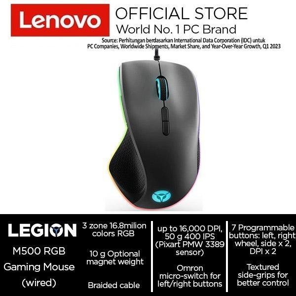 Mouse Gaming Lenovo Legion M500 RGB Gaming Mouse (wired) - GY50T26467 Wired