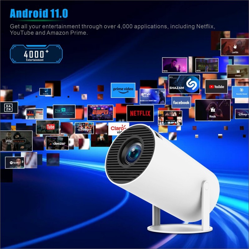 MINI WIRELESS SMART ANDROID PROJECTOR PORTABLE HOME THEATER FOR MOBILE PHONE SMART HOME THEATER