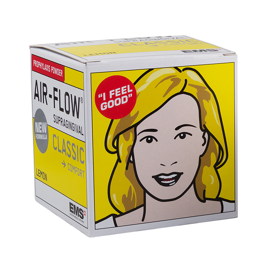 Dental Material EMS Prophylaxis Powder AirFlow Classic Lemon Teeth Cleaning Polishing Sandblasting