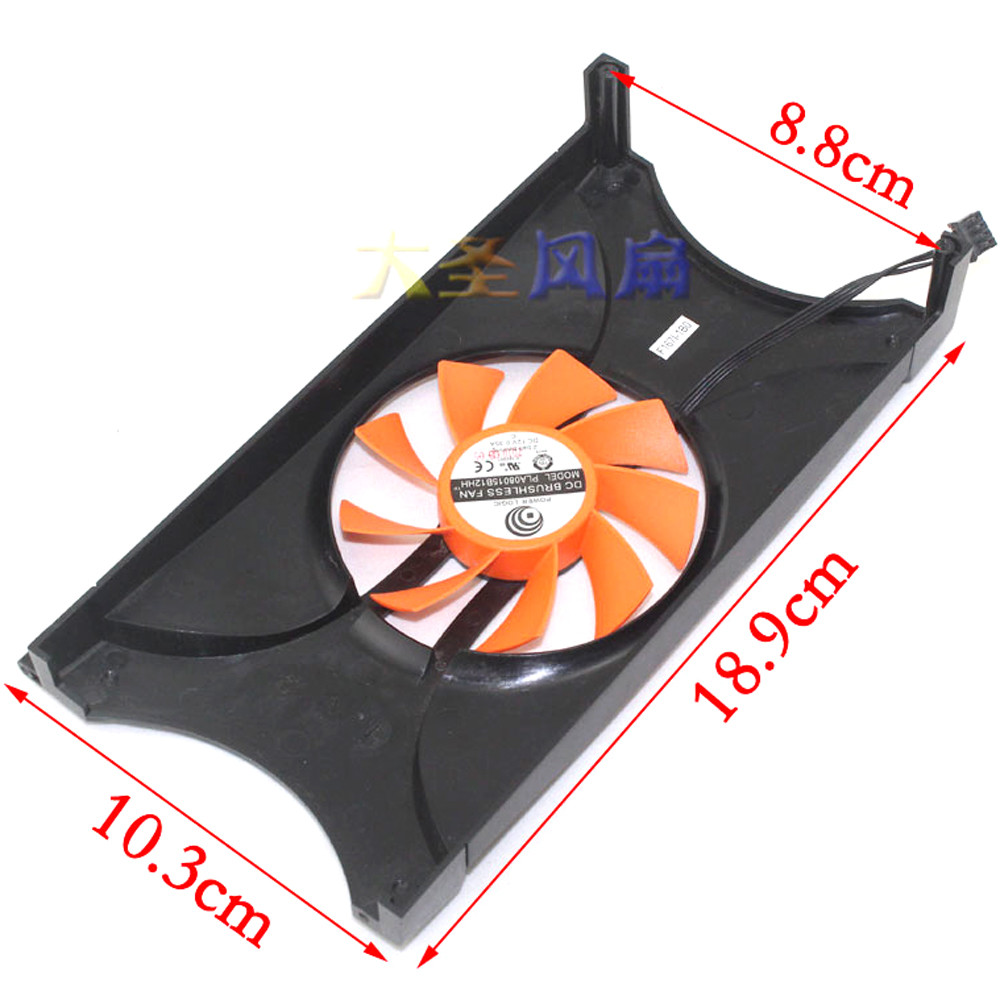 1 Piece GA82S2U/PLA08015S12HH Graphics Card Fan For Emtek PALIT GTS450 VGA GPU Video As Replace