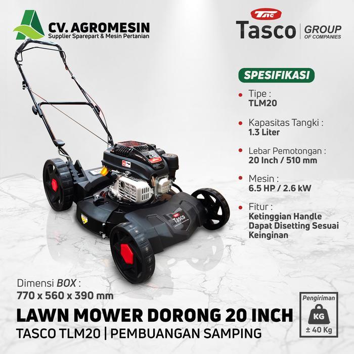Lawn Mower Mesin Potong Rumput Dorong Manual TLM20 Tasco