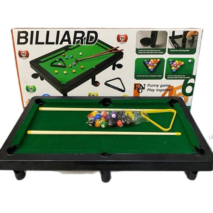 Toys Kingdom Kids - [New] Mainan Billiard Set / Meja Billiard Mini Portable / Mainan Anak