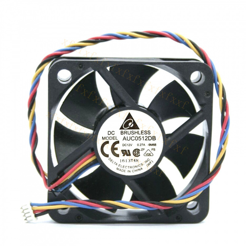 A+For 1 PCS New Delta AUC0512DB 5015 12V 0.27A 4Wire inverter Cooling Fan#QW