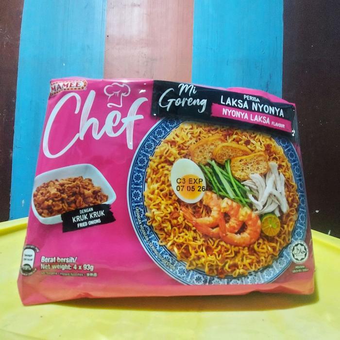 Mamee Chef Mie Goreng Laksa Nyonya (4X93Gr) Mie Goreng Mamee Nyonya Laksa Good Quality