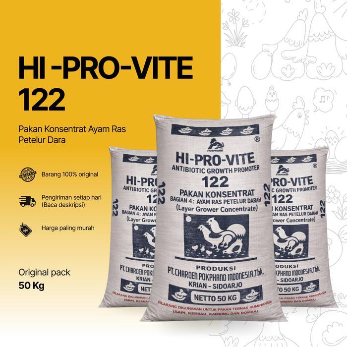 Konsentrat Ayam CP 122 - Charoen Pokphand Untuk Ayam Petelur Dara (Grower) REPACK AyamBebek Pakan
