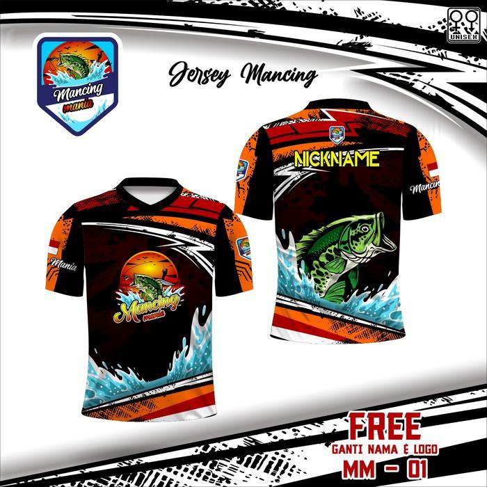 Jersey Mancing Mania Baju Mancing Free Nama Kaos Angler Baju Mancing