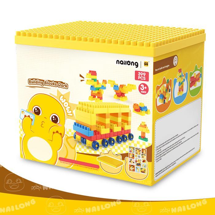 OHSOME - Mr. Man Mainan Balok Susun Nailong 399 pcs - Nailong DIY Building Blocks 399 pcs