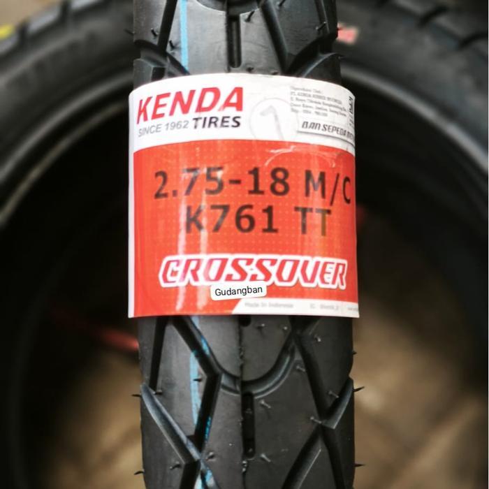 ( K 761 - Ring 18 ) Kenda K761 275 - 18 Ban Luar Motor Semitrail Dual Purpose Tubetype