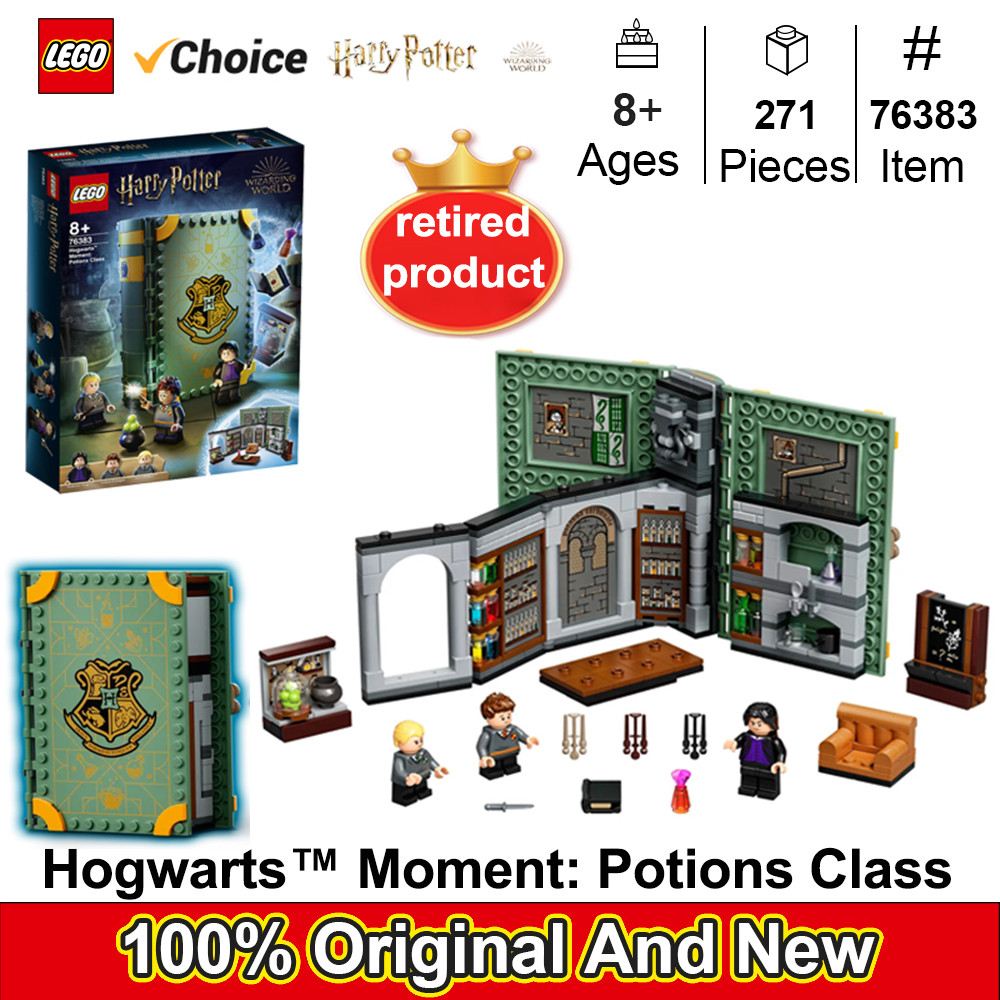 LEGO 76383 Harry Potter Hogwarts Moment: Potions Class Brick-Built Playset with Professor Snapes