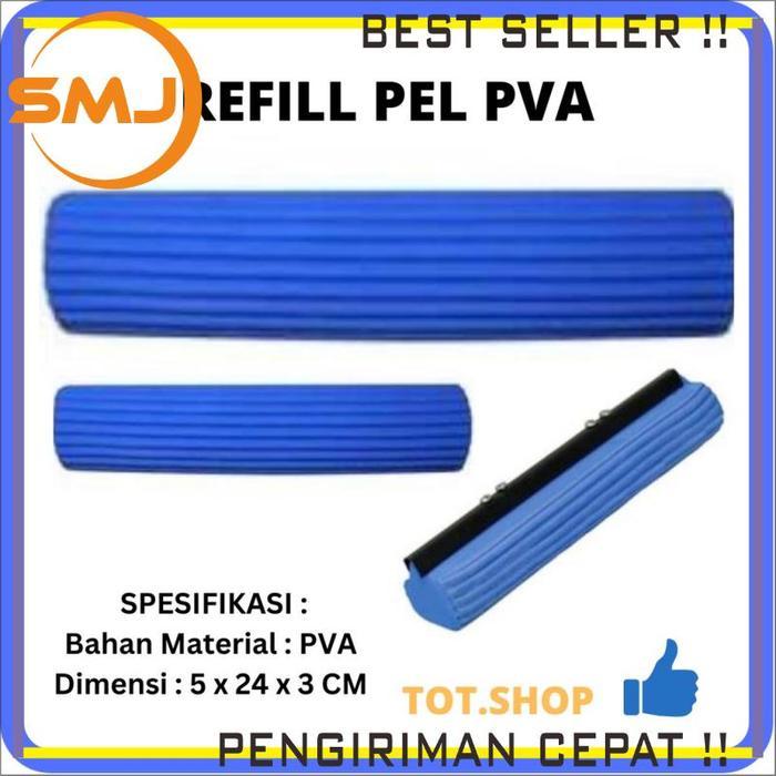 New Refil Spons PVA Mop Pel Lantai Rumah