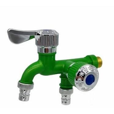 Kran Shower Cabang 2 Kran Cabang Engkol Kran Double Kamar Mandi PVC *