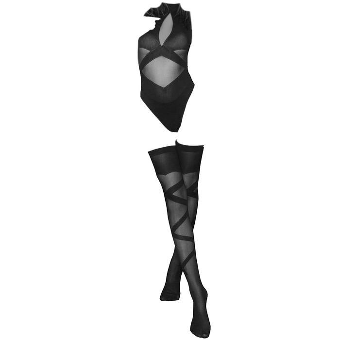 Diskon BS161 Lingerie Sexy Bodystocking Body Stocking Wanita Seksi New