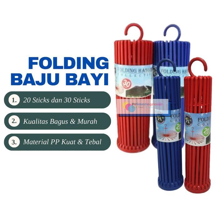 Jemuran Baju Bayi Gantungan Baju / Folding Hanger Gantungan Baju Bayi