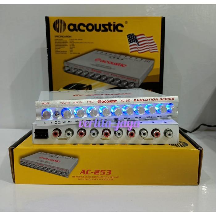 PREAMP PARAMETRIK ACOUSTIC AC-253 ADA 11BAND