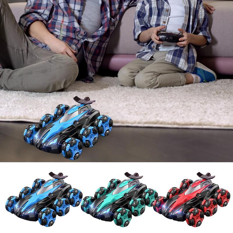 RC Car Truck Double Sided Rotate Remote Control Stunt Car Hobby RC