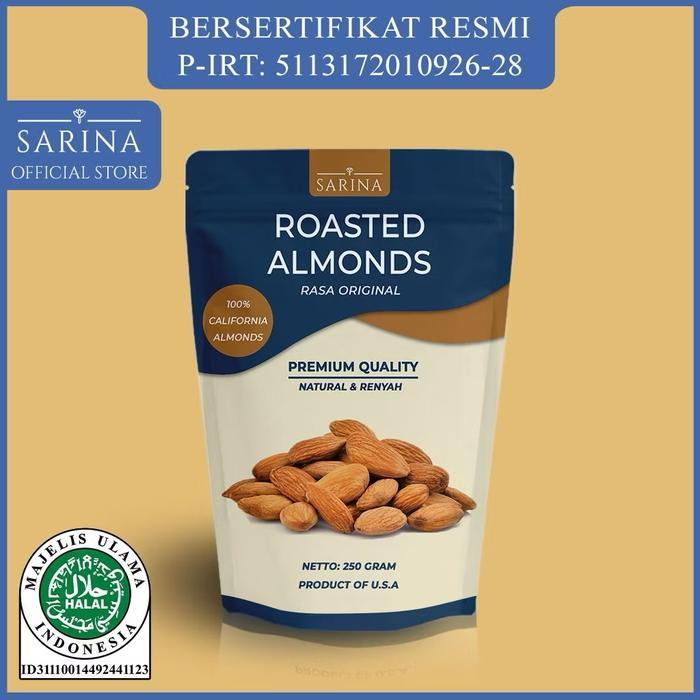 "New" KACANG ALMOND PANGGANG ROASTED PREMIUM ORIGINAL
