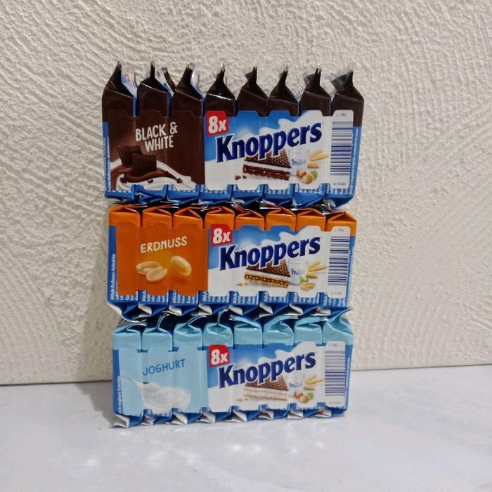 KNOPPERS BLACK & WHITE / KNOPPERS PEANUT / KNOPPERS JOGHURT / ORIGINAL