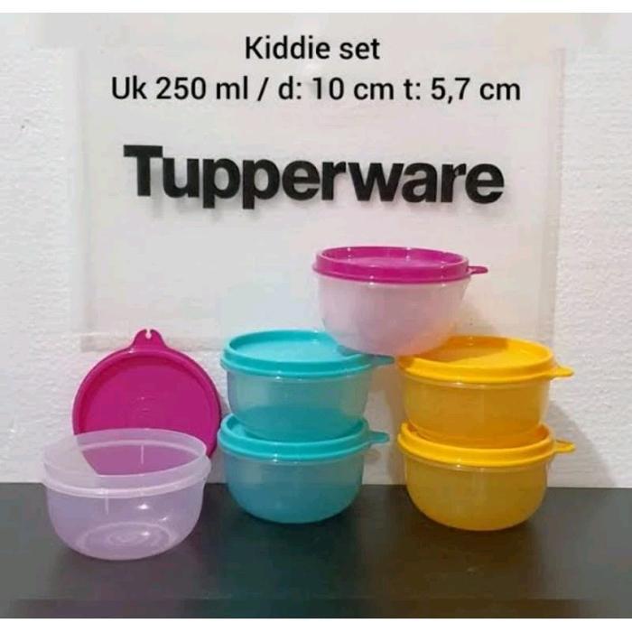Tupperware bowl mpasi summer cup isi 6pc ukuran 250ml Mangkuk kecil Buah