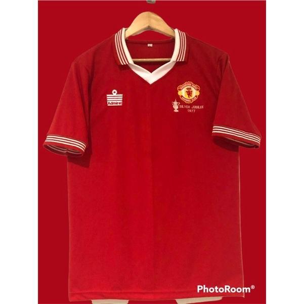 TERBARU Jersey Retro Em.U Admiral Silver Jubilee 1977 Size Lengkap S-5XL