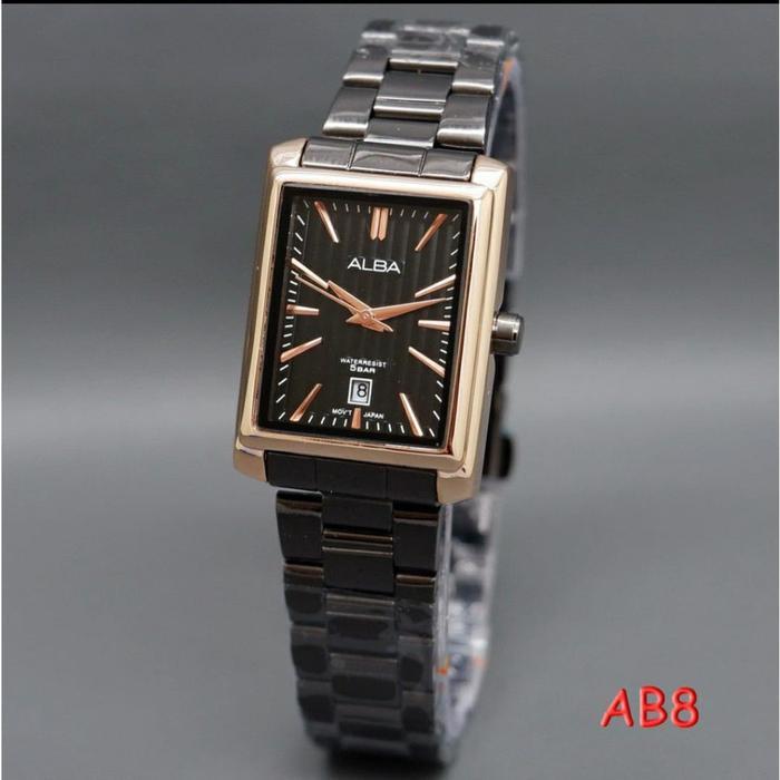 BEST SELLER BISA COD Jam Tangan Alba Wanita Tanggal Aktif Disean Kotak /Jam Tangan Simple
